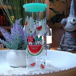 minnie mouse/daisy duck 20oz skinny glass tumbler